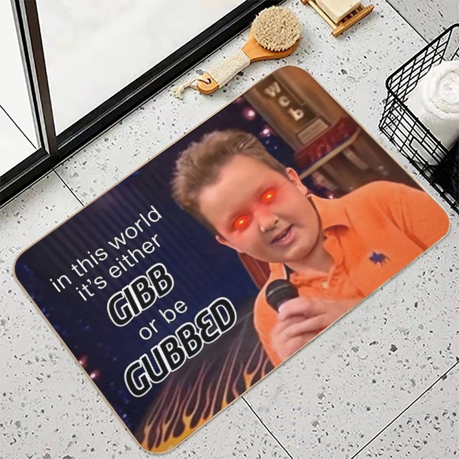 Gibby Rules to Follow  Long-Lasting Bath Mat