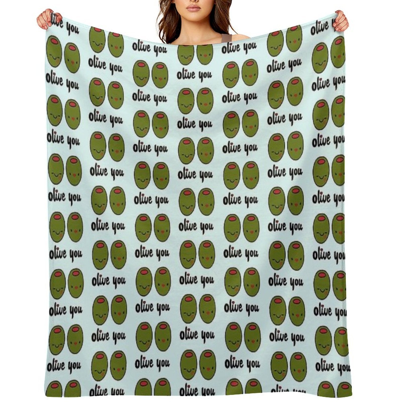 Olive You Multi-functional Throw Blanket
