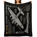 B17 Flying Fortress Comfort Throw Blanket