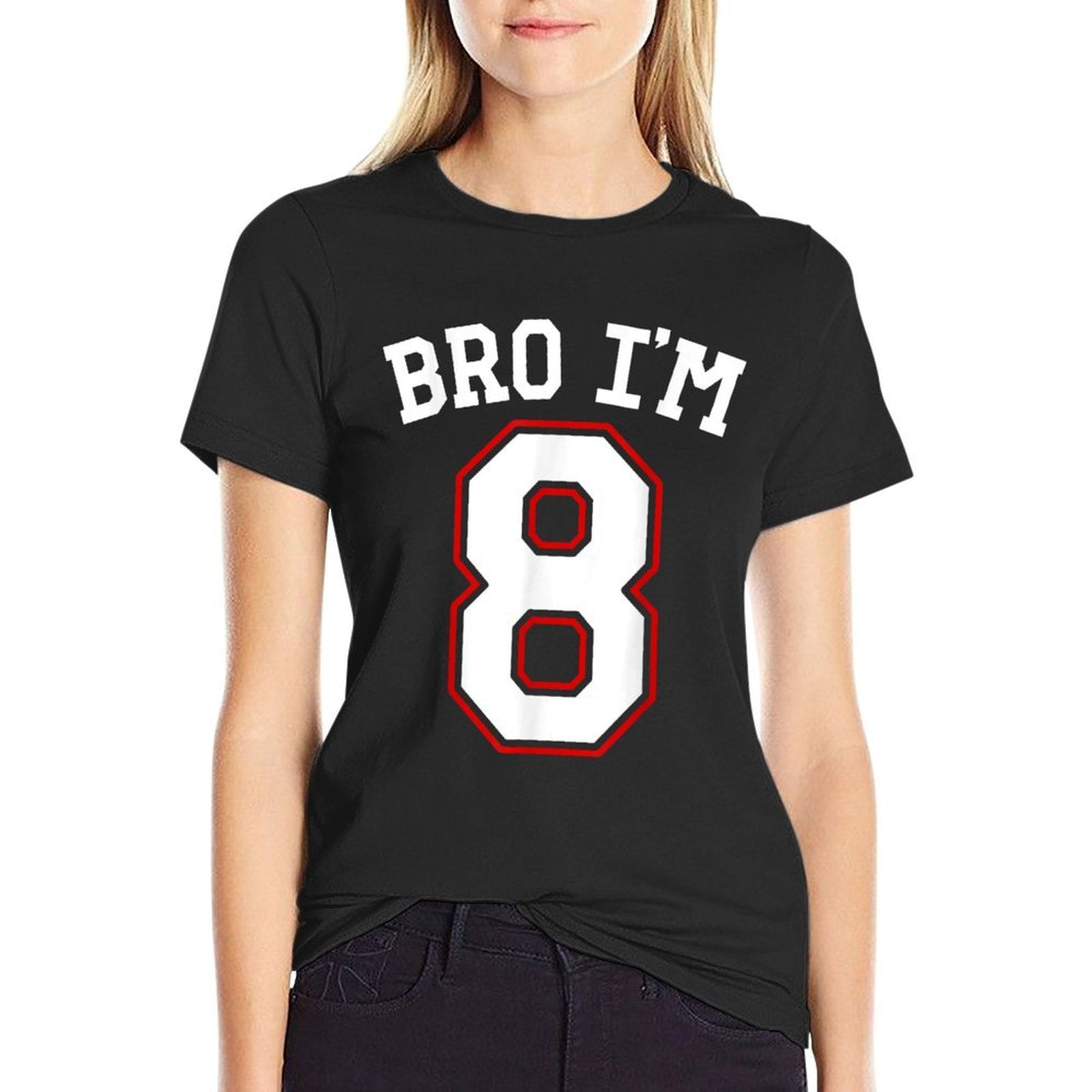 Bro I'm 8, 8 Years Old, Eighth Birthday 8th Birthday  Graphic-printed T-Shirt