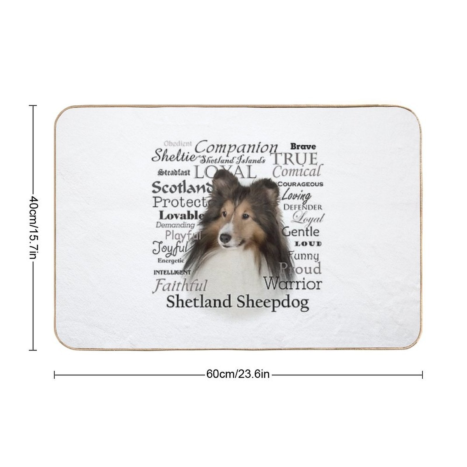 Sheltie Traits  Rapid-Drying Bath Mat