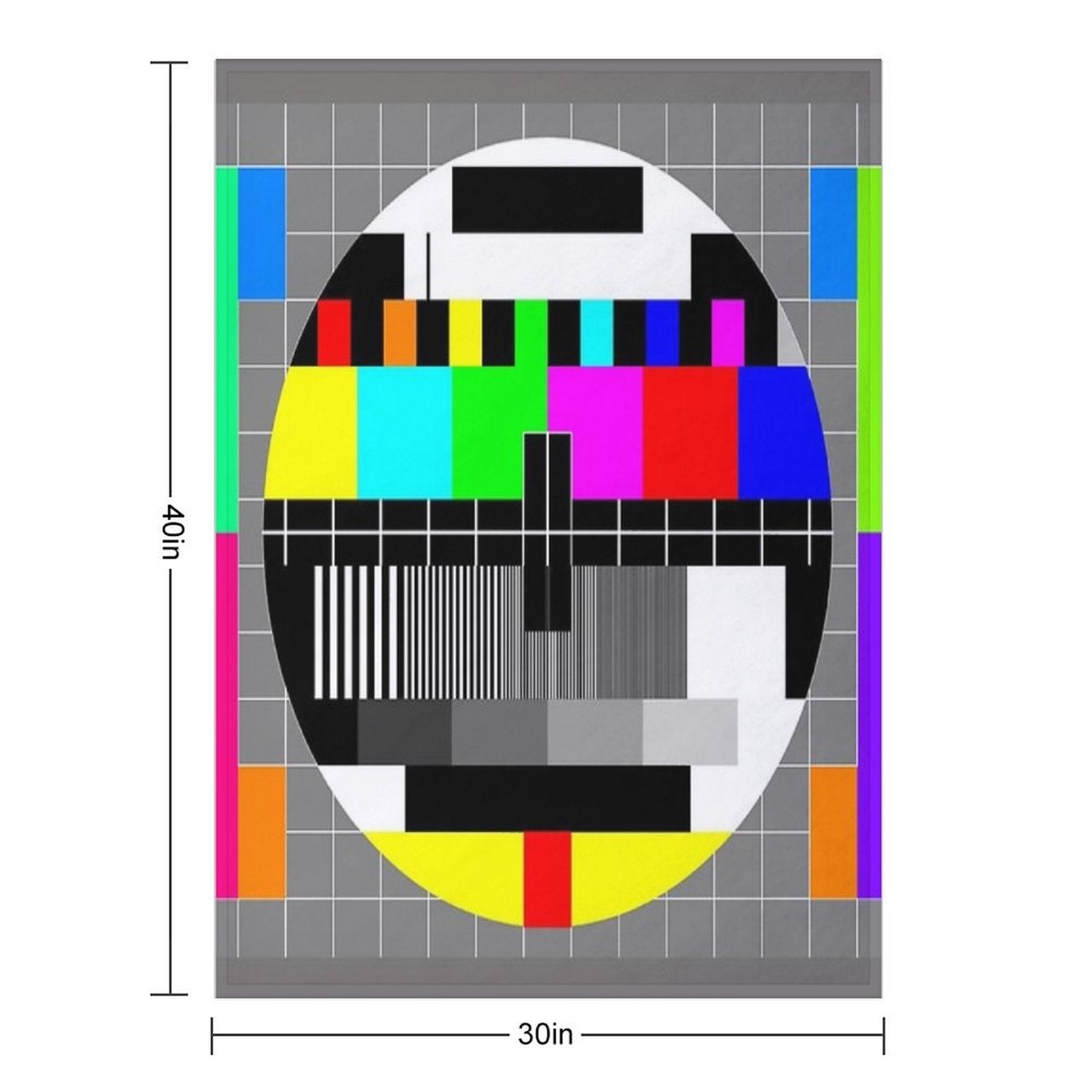 Television Test Card All-season Throw Blanket