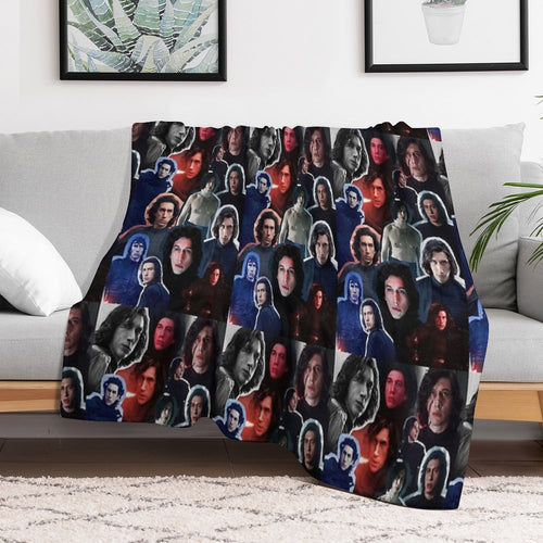 Adam Driver As BenKylo Collage Edit Anti-pilling Throw Blanket