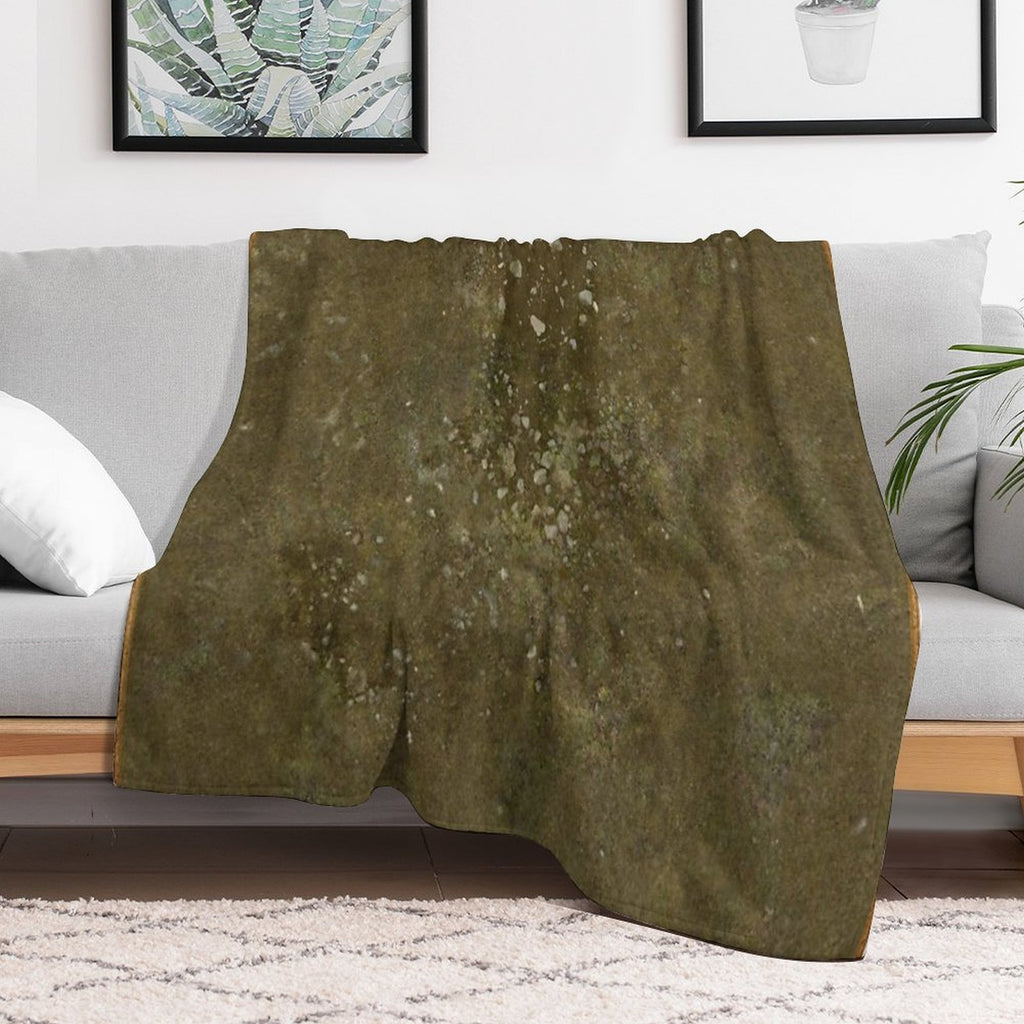 Rocky Field Battle Map for Tabletop Gaming Miniatures Machine-washable Throw Blanket