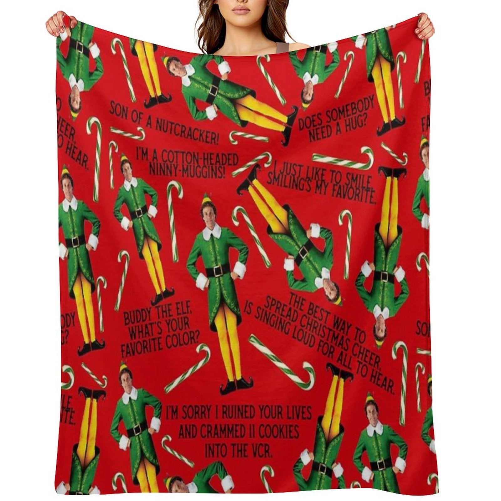 Buddy The Elf Print Gift-ready Throw Blanket