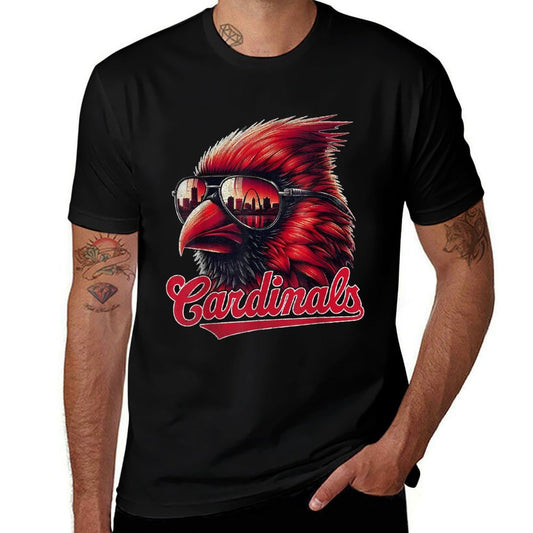 Vintage Cardinals Lovers Apparel Men Kids  Slim-fit Cut T-Shirt