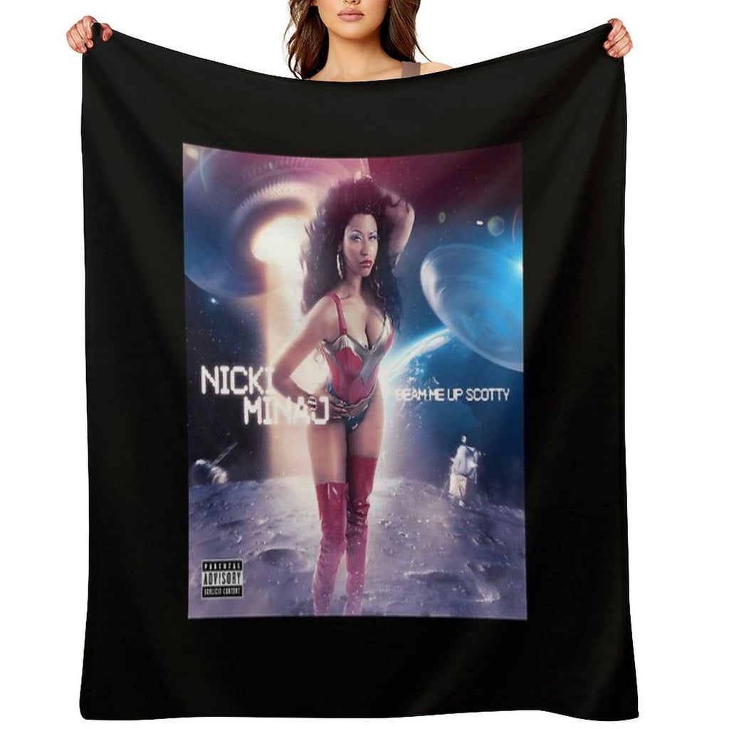 The Nicki Queen Classic -Nicki Barbz Essential Easy Care Throw Blanket