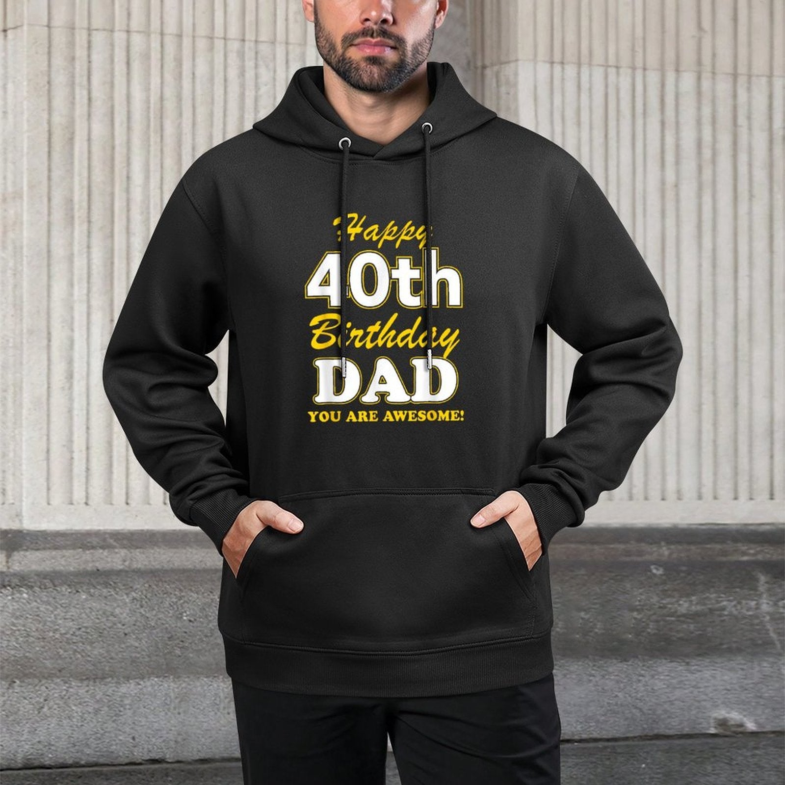 Dad Is 40 Happy 40th Birthday Dad All-Day Comfort Hoodie