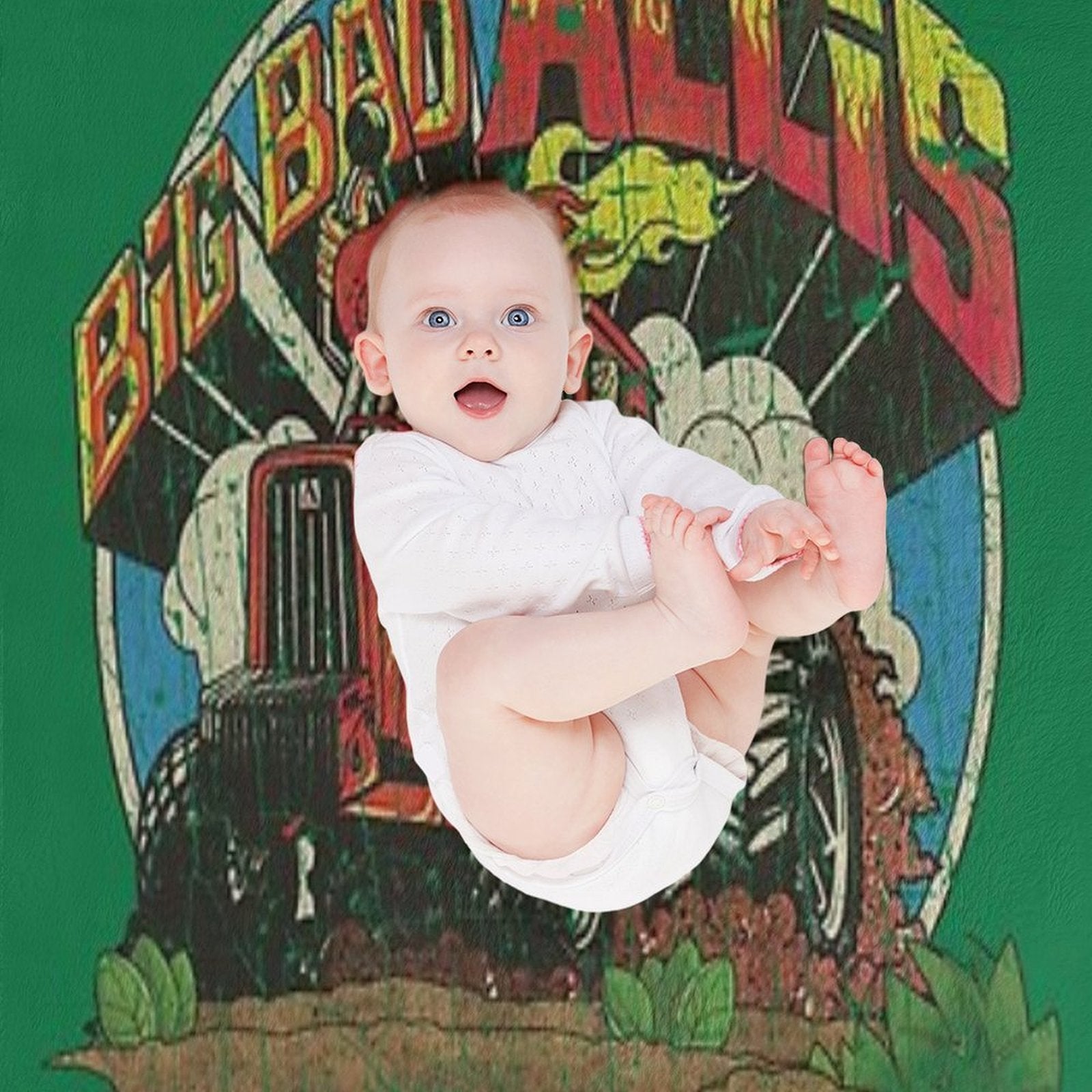 Big Bad Allis Tractor 1981 Quick-dry Throw Blanket