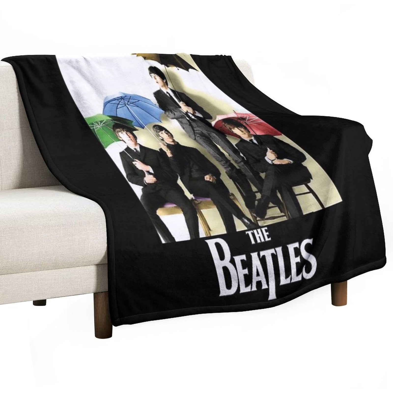 Beatles 65 Classic Umbrellas Raglan Shirt Anti-pilling Throw Blanket