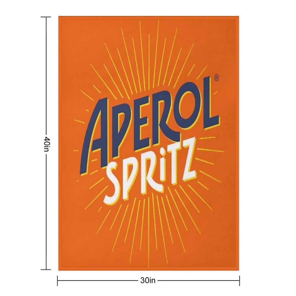 Aperol Spritz Orange Travel-friendly Throw Blanket