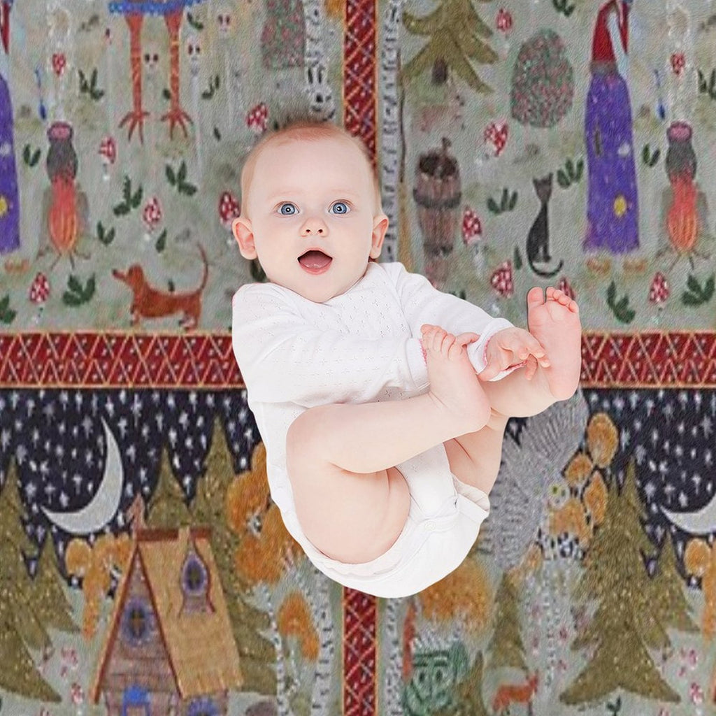 Baba Yaga’s Enchanted Forest Gift-ready Throw Blanket