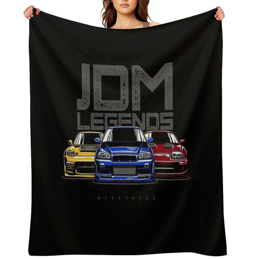 JDM Legend Travel-friendly Throw Blanket