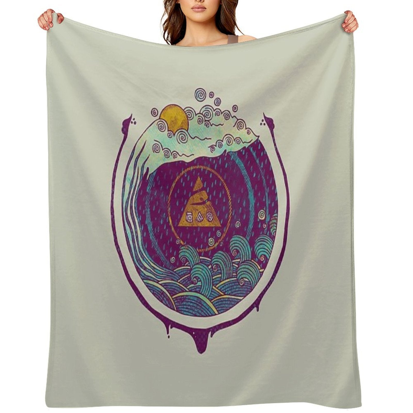 Water Lightweight Throw Blanket