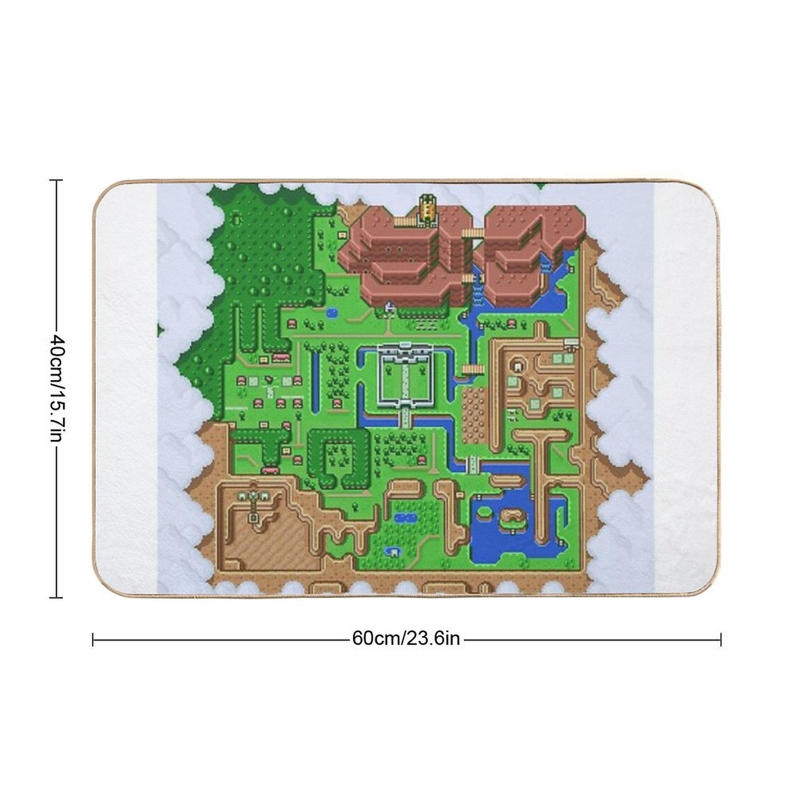 LttP World Map  Easy Maintenance Bath Mat