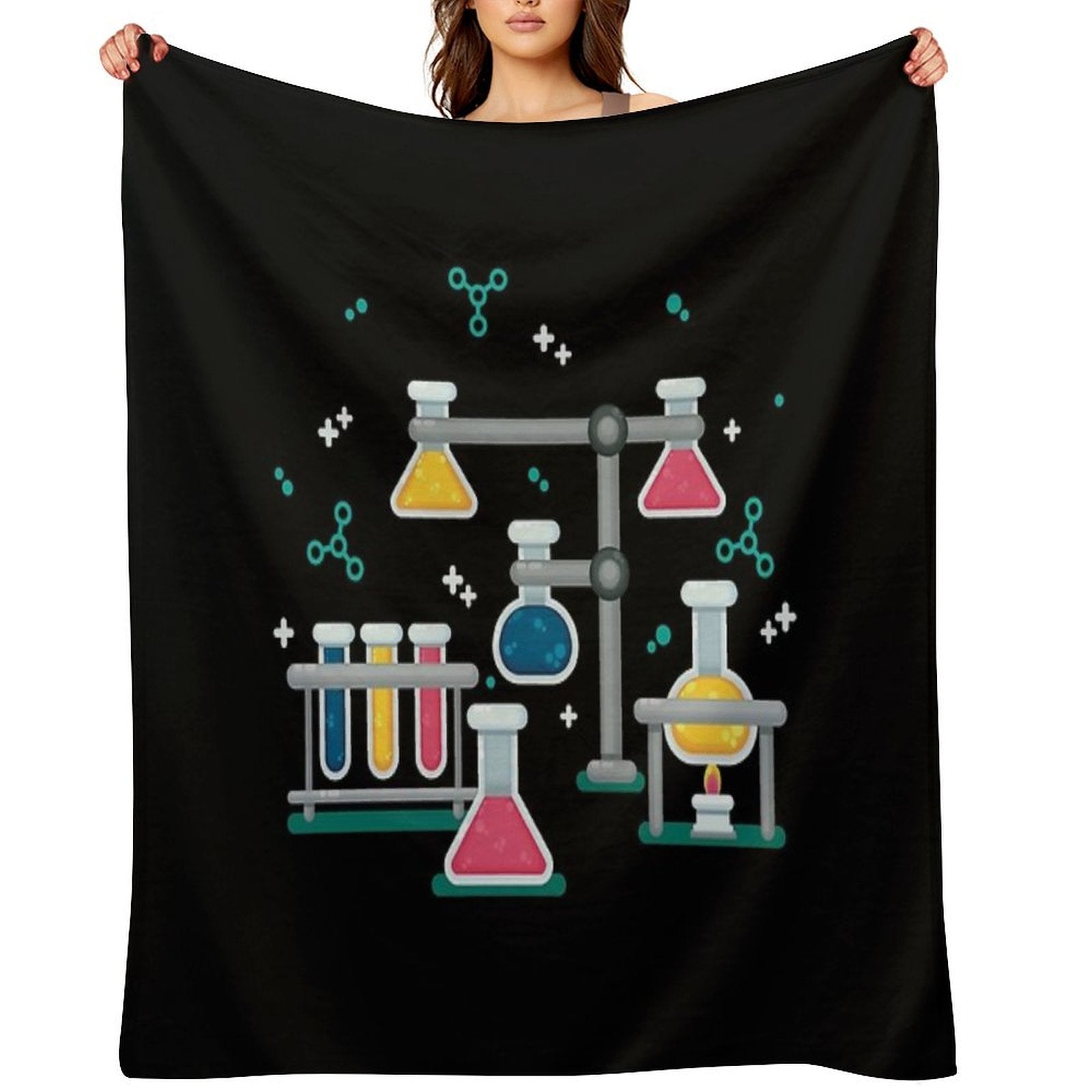 Amazing Chemistry Wrinkle-free Throw Blanket