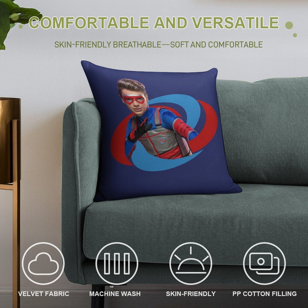 Kid Danger Logo 2.0 Soft High-Density Material Throw Pillow
