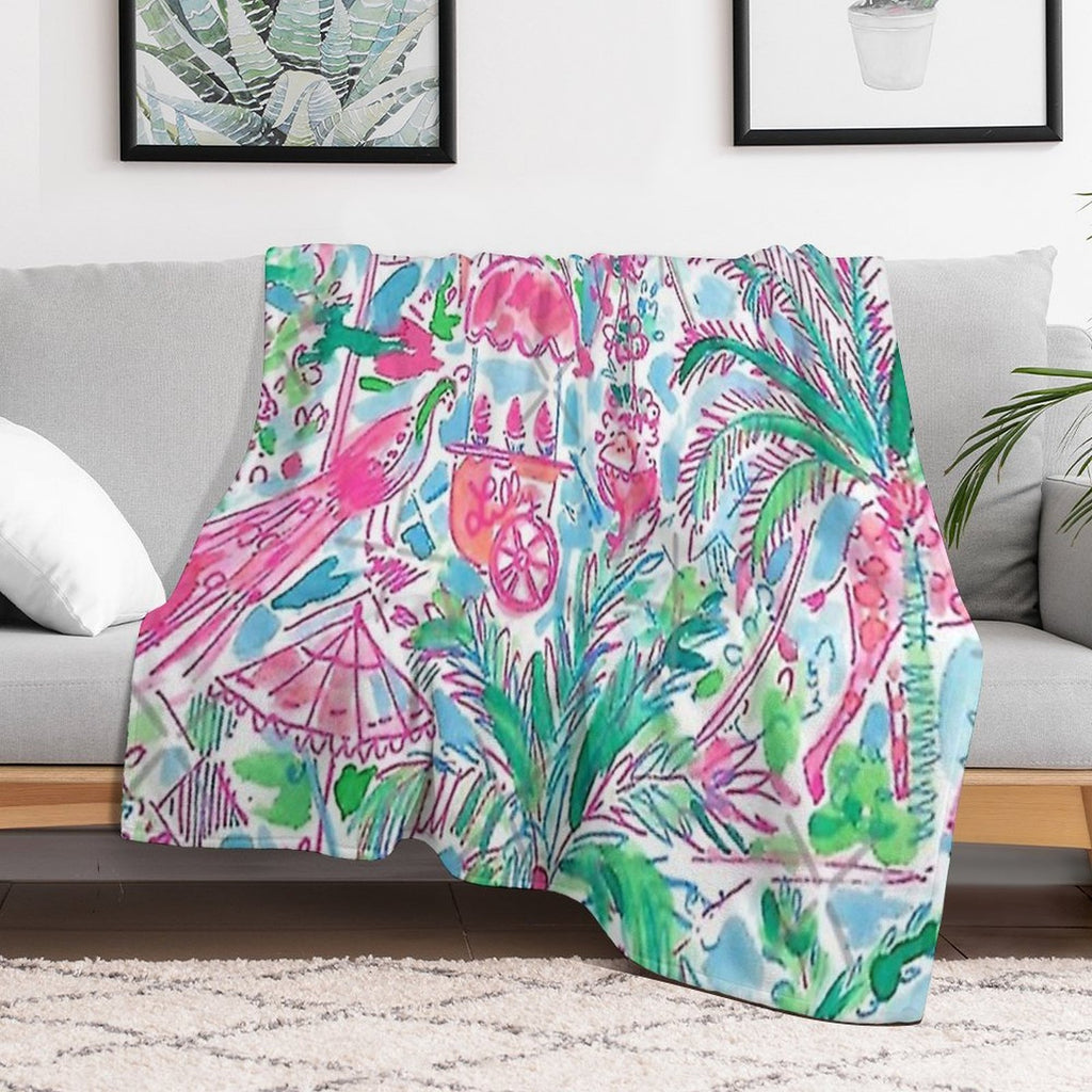 Classic Sea Vibe Easy Care Throw Blanket