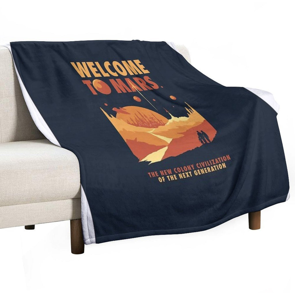 Welcome to Mars Multi-functional Throw Blanket