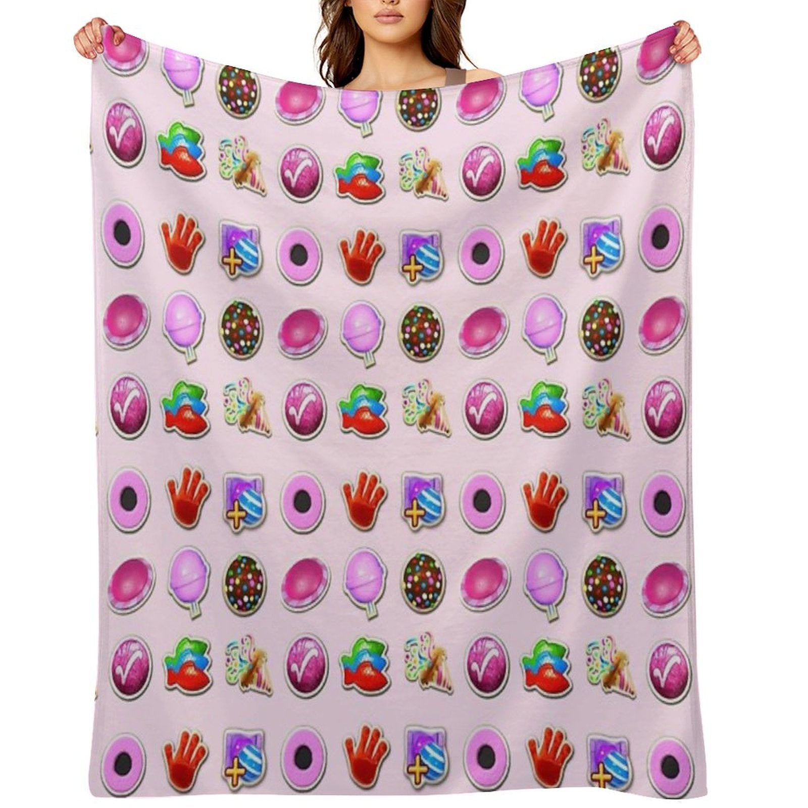 Booster Stash Candy Crush Quick-dry Throw Blanket