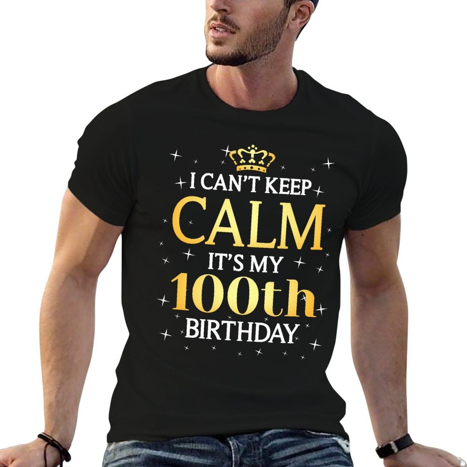 100 Year Old Men Women Birthday Gift It's My 100th Birthday  Slim-fit Cut T-Shirt