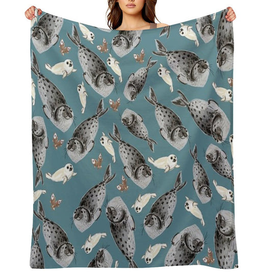 Common Seal Eco-conscious Throw Blanket