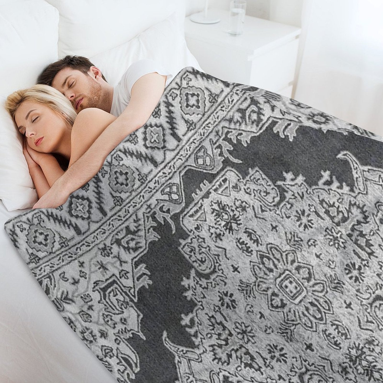 Persian Vintage Bronte Shadow Gift-ready Throw Blanket