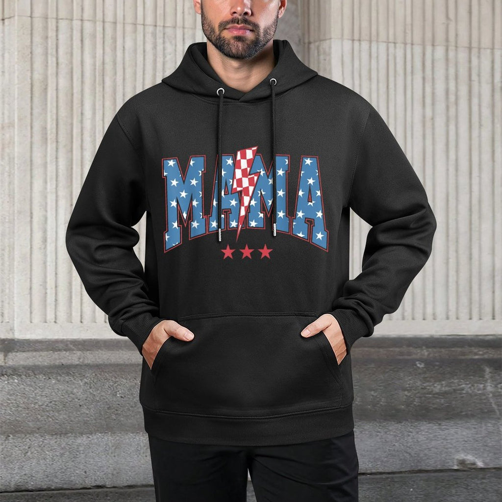 Mama Dada Mini 4th of July American Family Matchings Layering Staple Hoodie