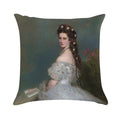 Empress Sisi Elisabeth of Austria (1865) - Franz Xaver Winterhalter Soft Anti-Pilling Throw Pillow