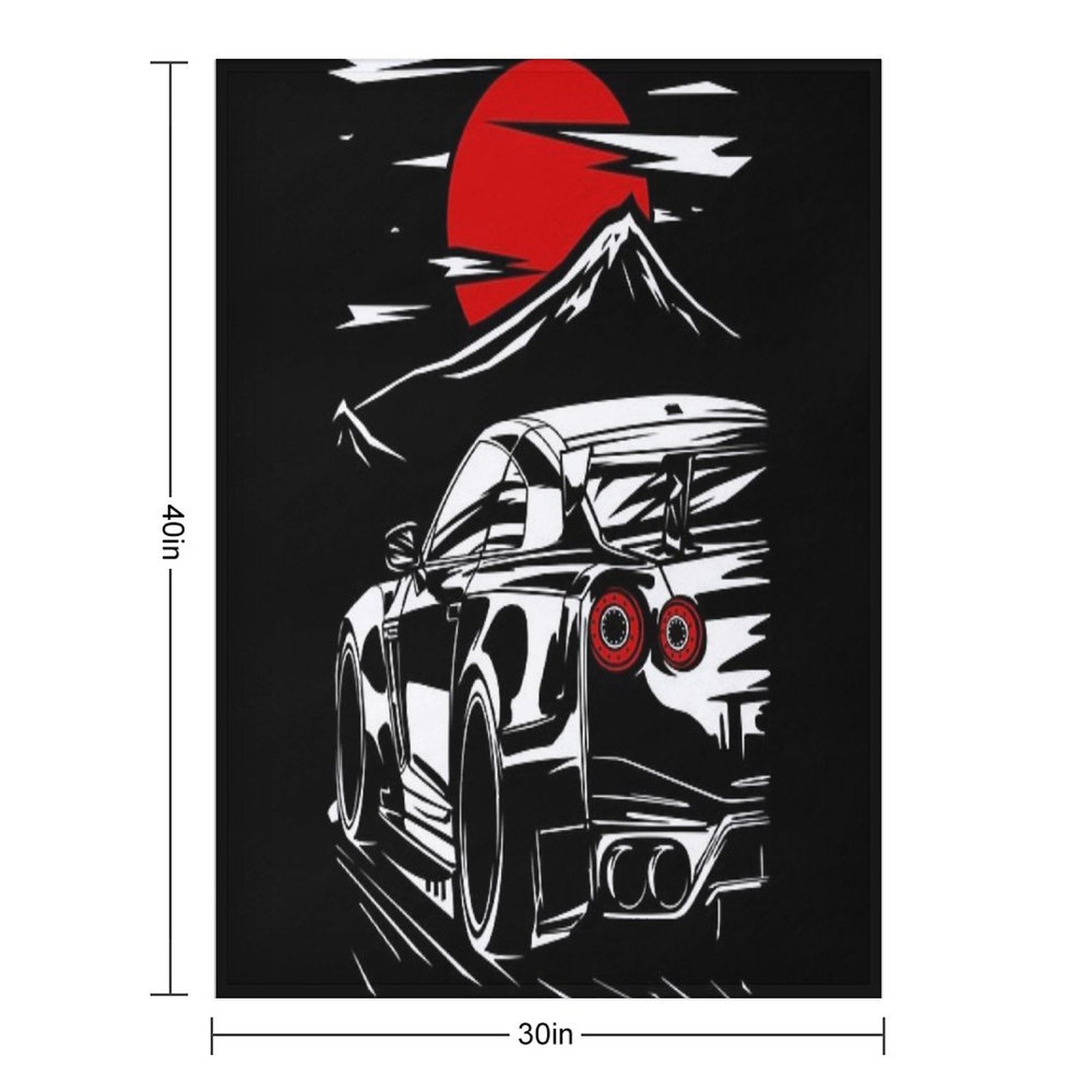 Nissan GT-R Nismo Haruna Lightweight Throw Blanket