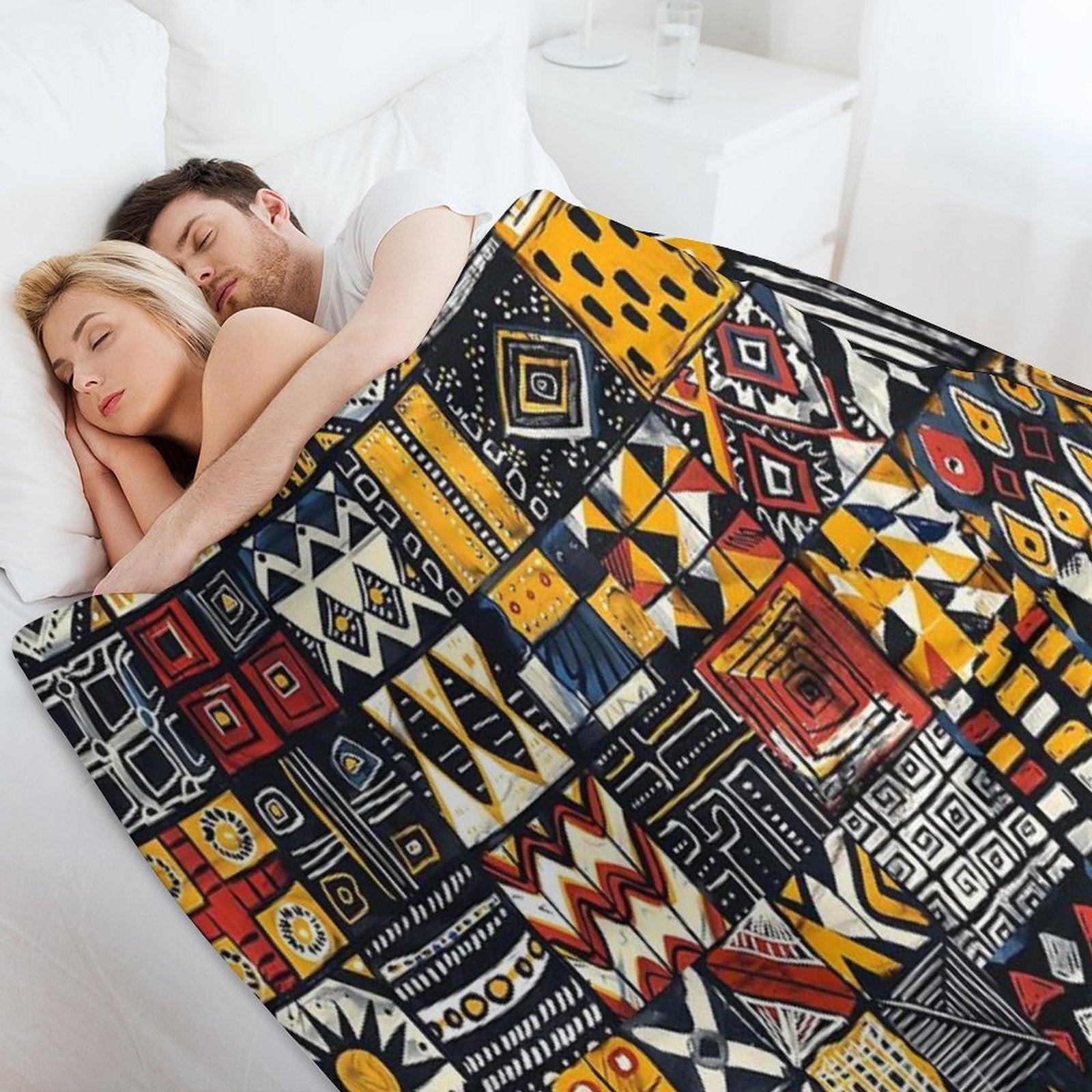 Tribal Mosaic A Celebration of Color And Pattern Travel-friendly Throw Blanket