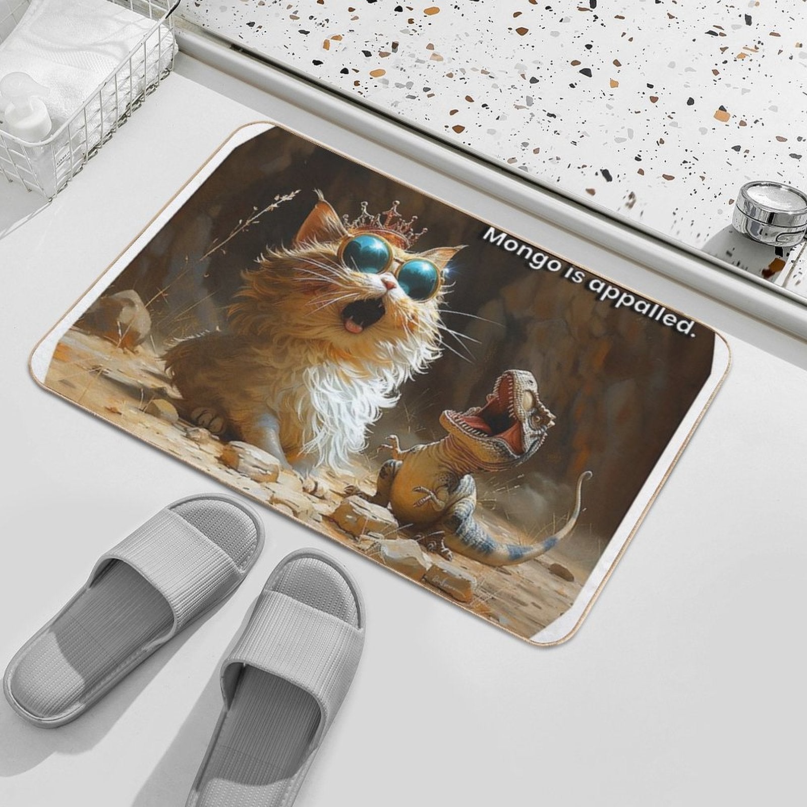 Dungeon Crawler Carl - This Is An OUTRAGE!  Dirt-Trapping Bath Mat