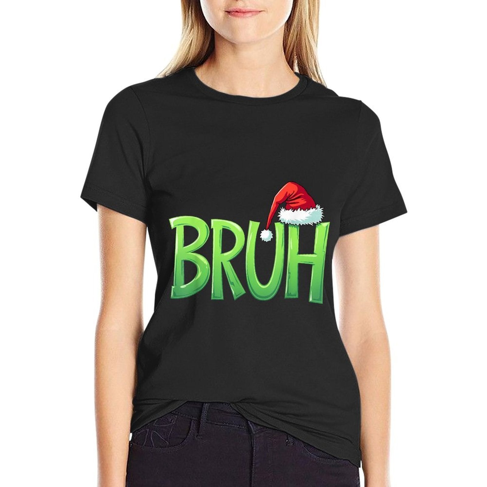 Bruh Christmas Kidsns Boys Funny Christmas Humor Meme  Moisture-wicking T-Shirt