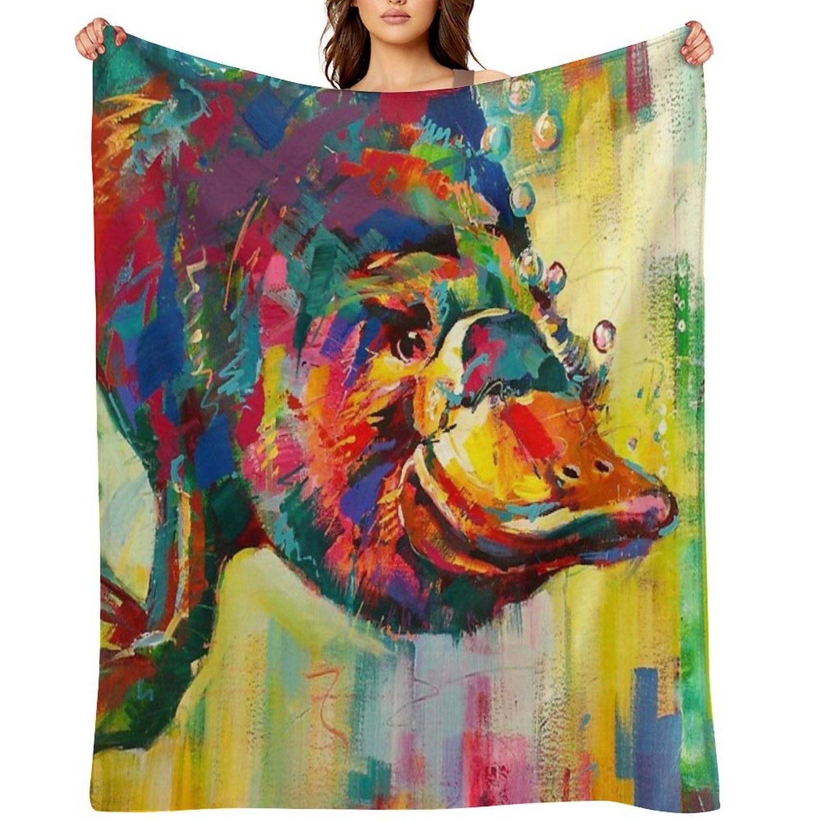 Duck-Billed Platypus - Australian Mammal Multi-functional Throw Blanket