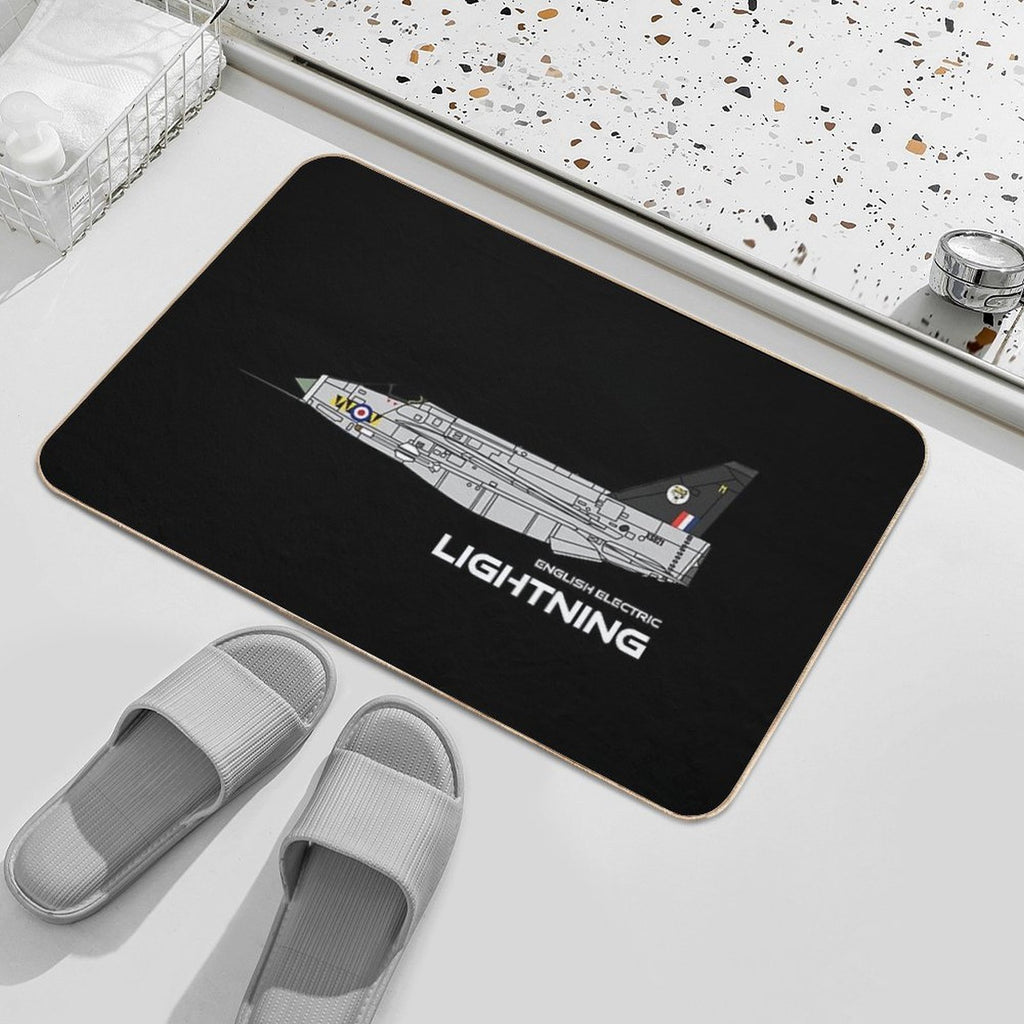 English Electric Lightning (74 Sqd RAF)  Fade-Resistant Bath Mat