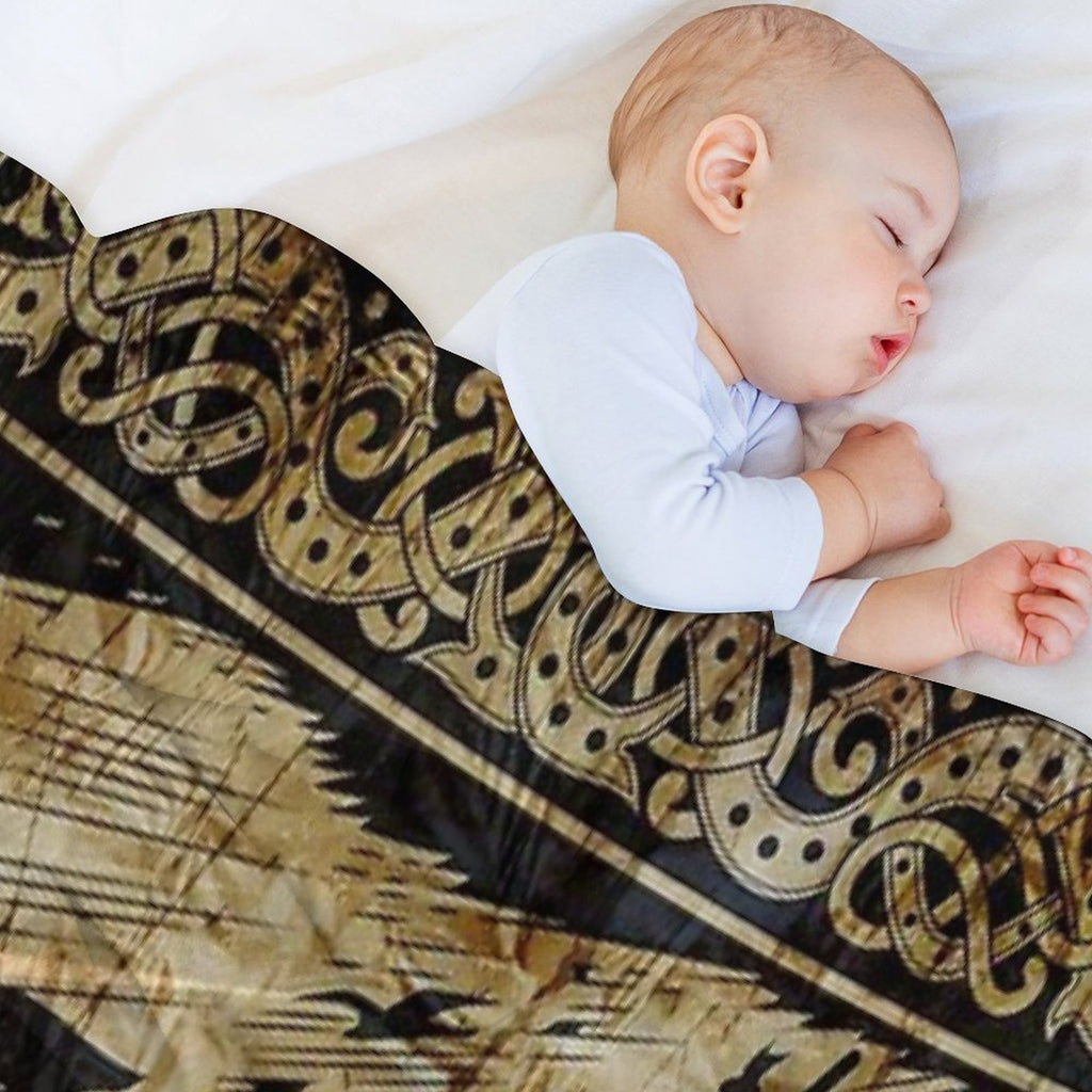 Long Viking Voyage Eco-conscious Throw Blanket