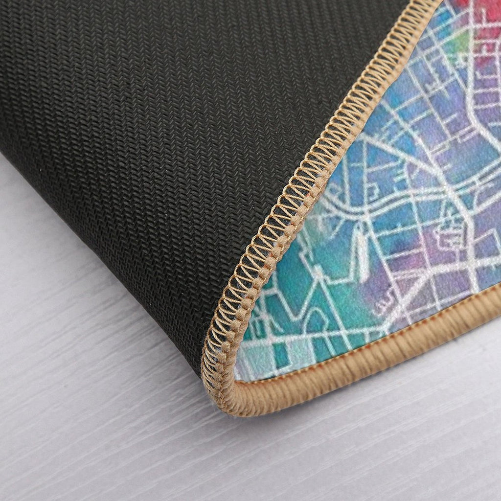 Berlin Map  Easy Maintenance Bath Mat