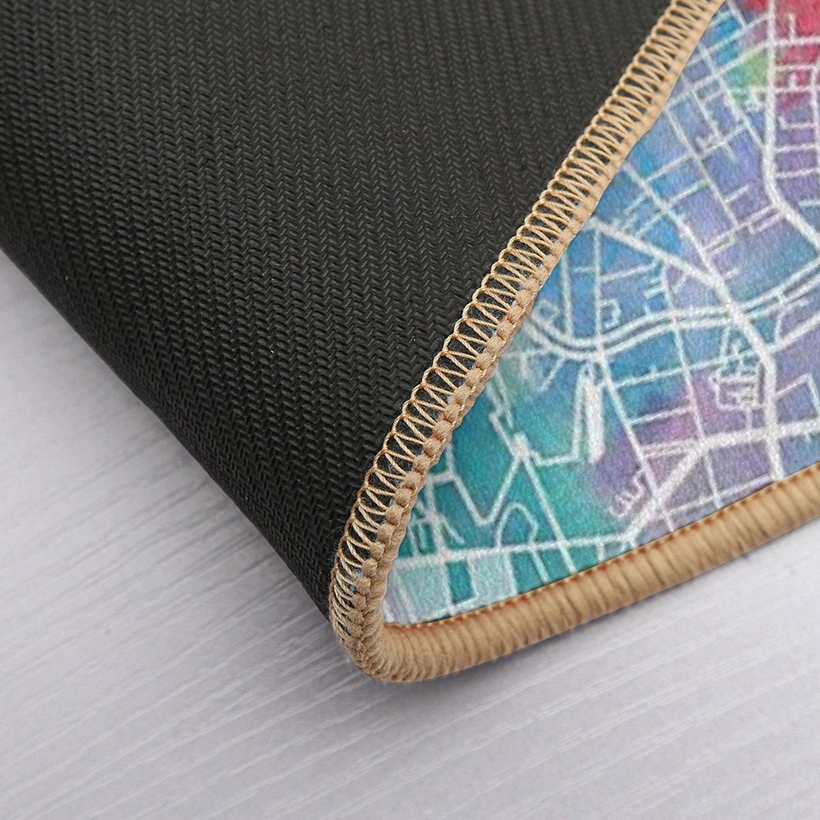 Berlin Map  Easy Maintenance Bath Mat