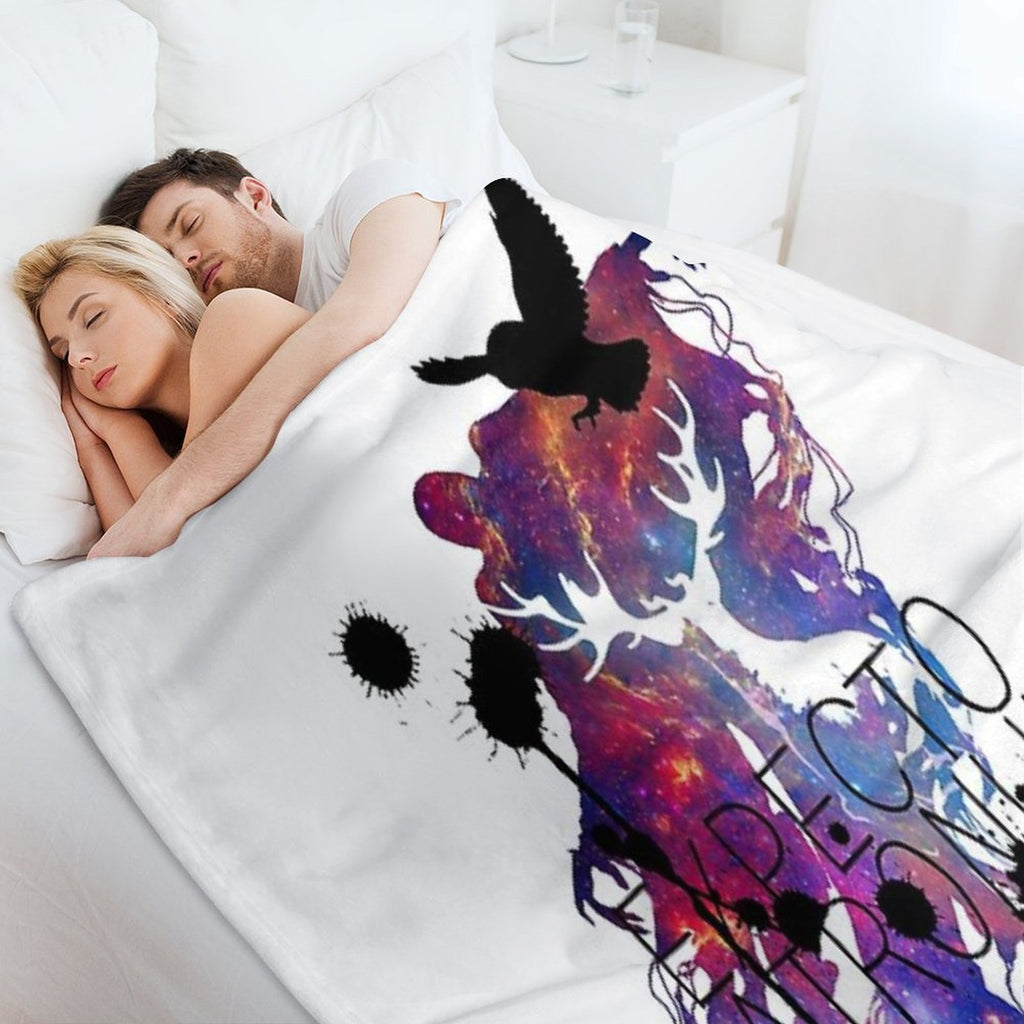 EXPECTO PATRONUM HEDWIG GALAXY 2 Premium Throw Blanket