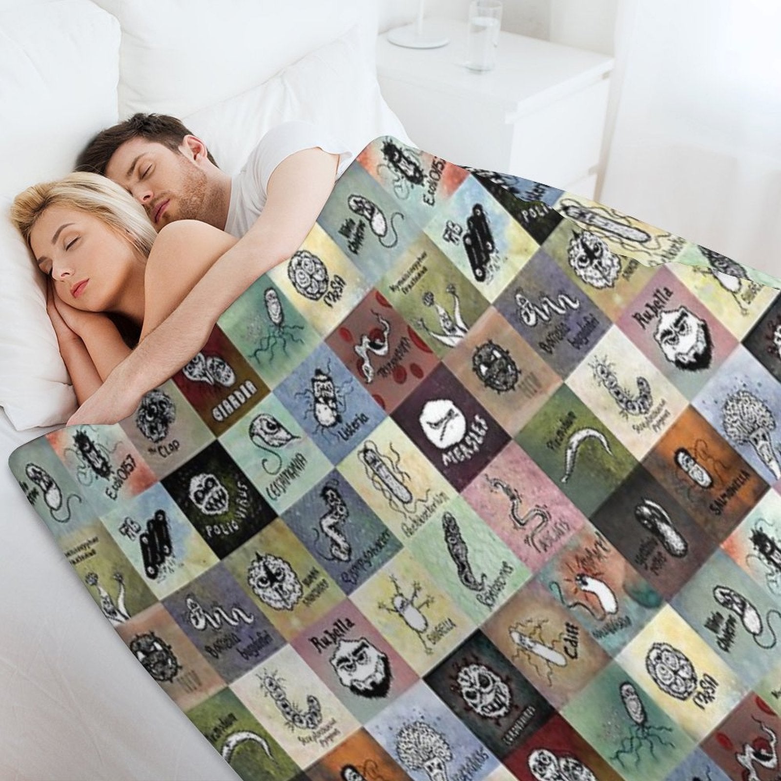 Pathogens - Gotta Catch Them All Versatility Throw Blanket