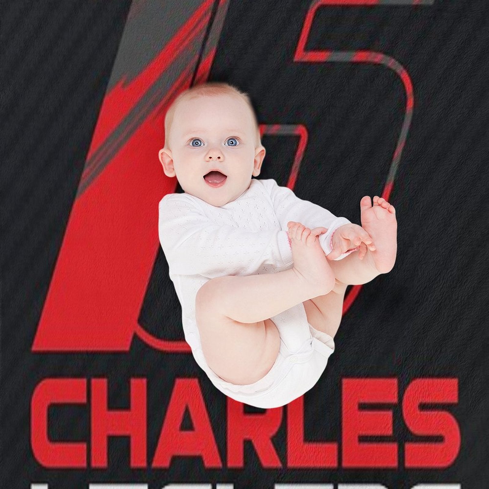 Charles Leclerc 16 V3 Compact Throw Blanket