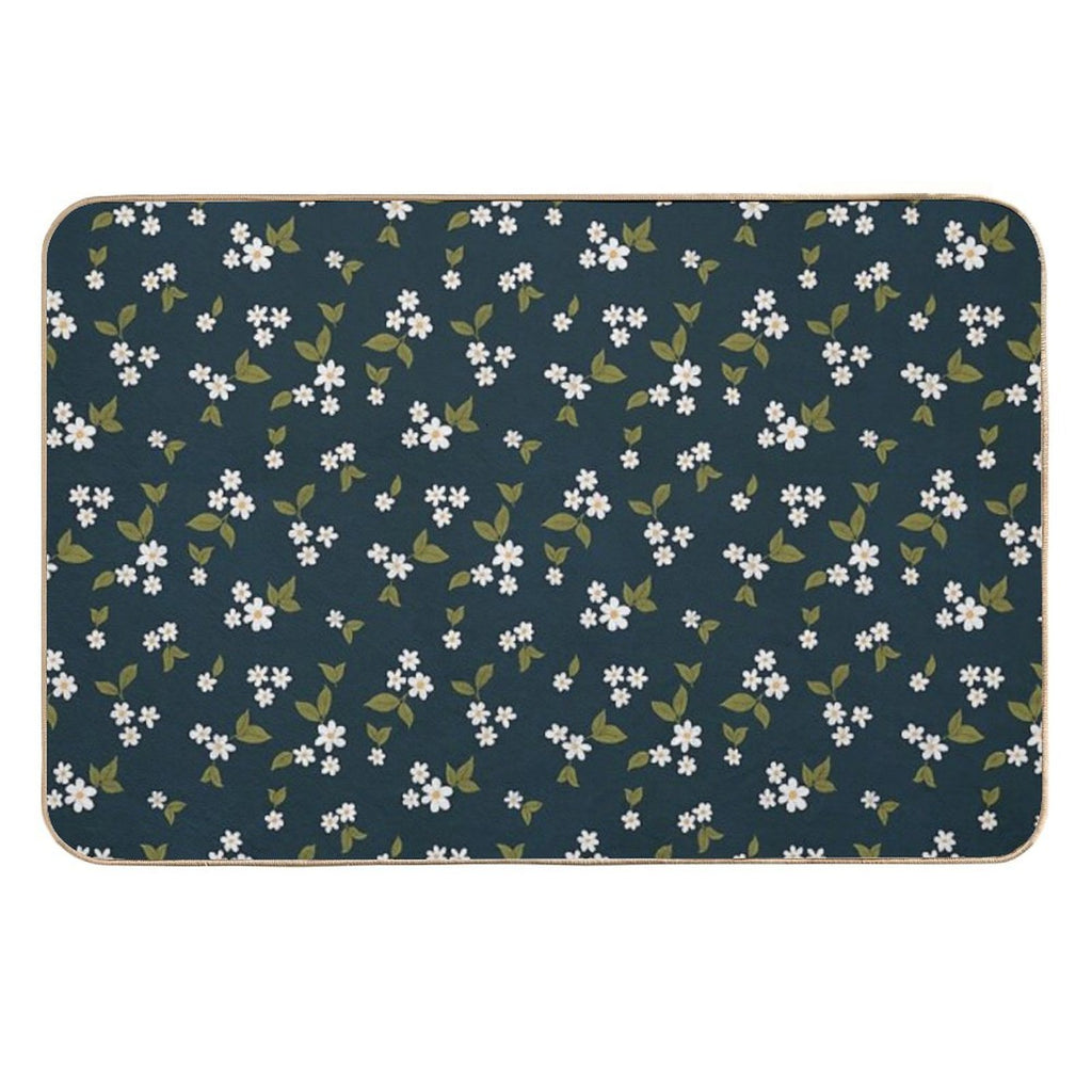 Daisy Bloom Teal  Multi-Purpose Bath Mat