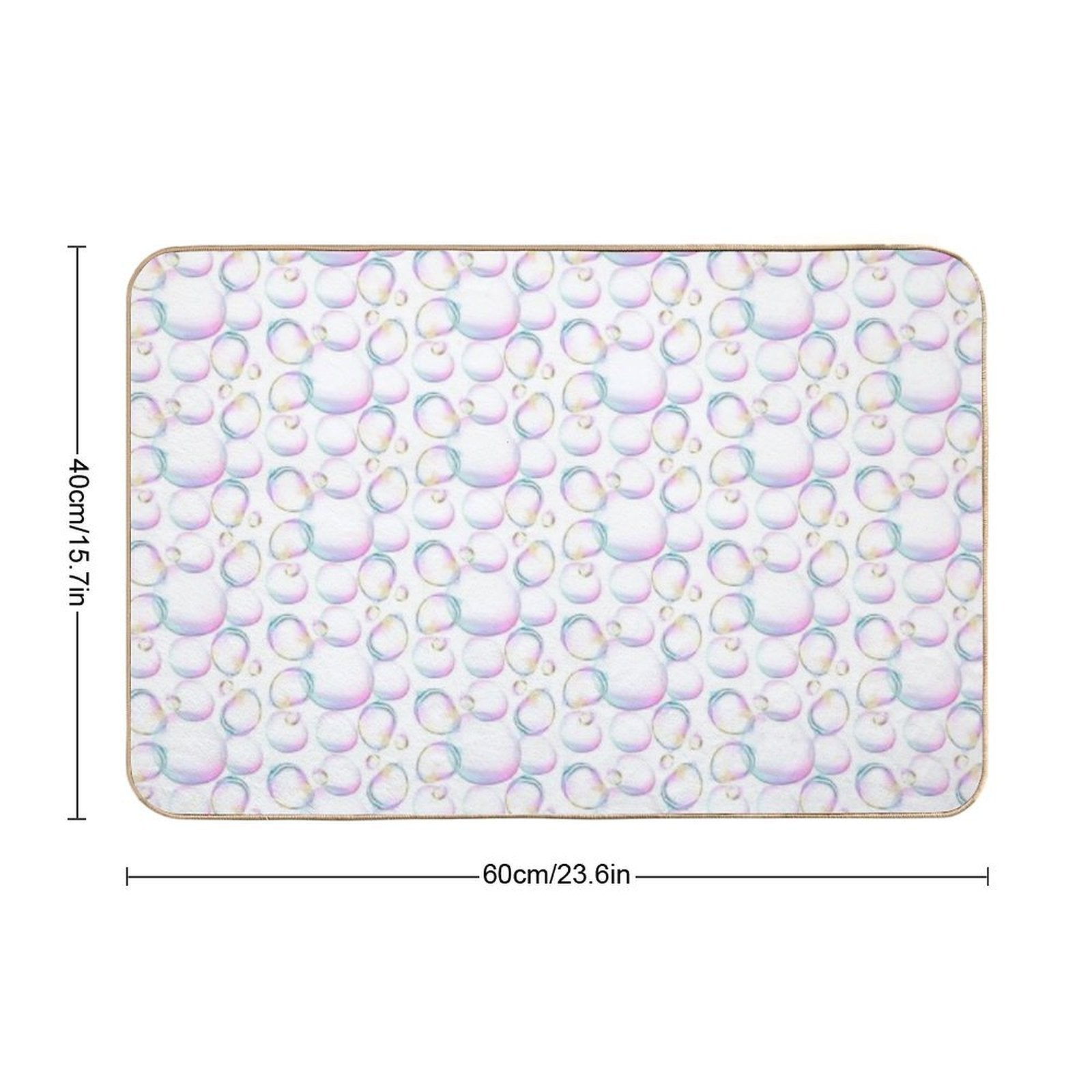 The Magic Bubbles  Stain-Proof Bath Mat