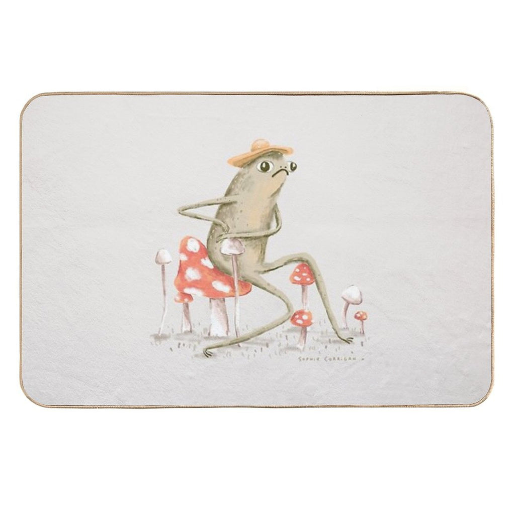 Awkward Toad  Repositionable Bath Mat