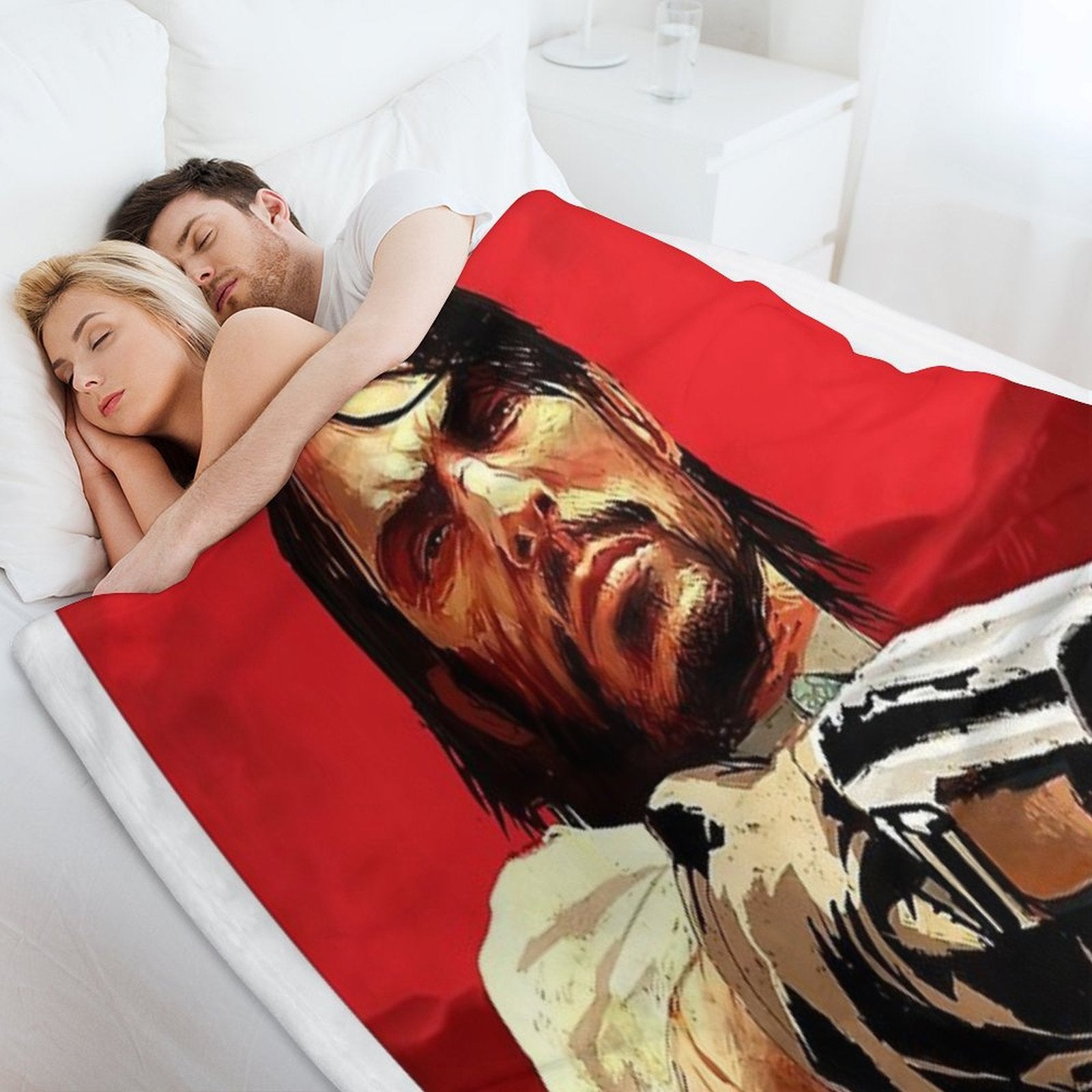 Doble Barrel  Art Works of Rdr 1 And 2 Online Game Eco-conscious Throw Blanket