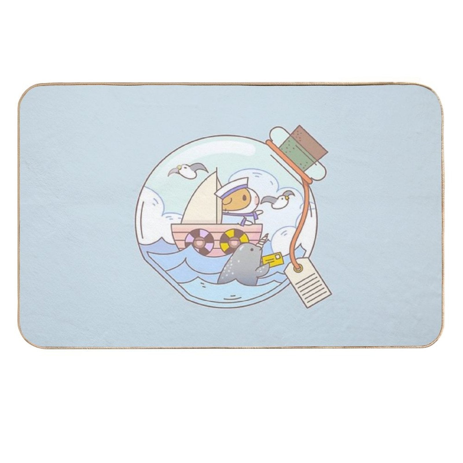 Bubu The Guinea Pig, A Jar of Adventure  Toxin-Free Bath Mat