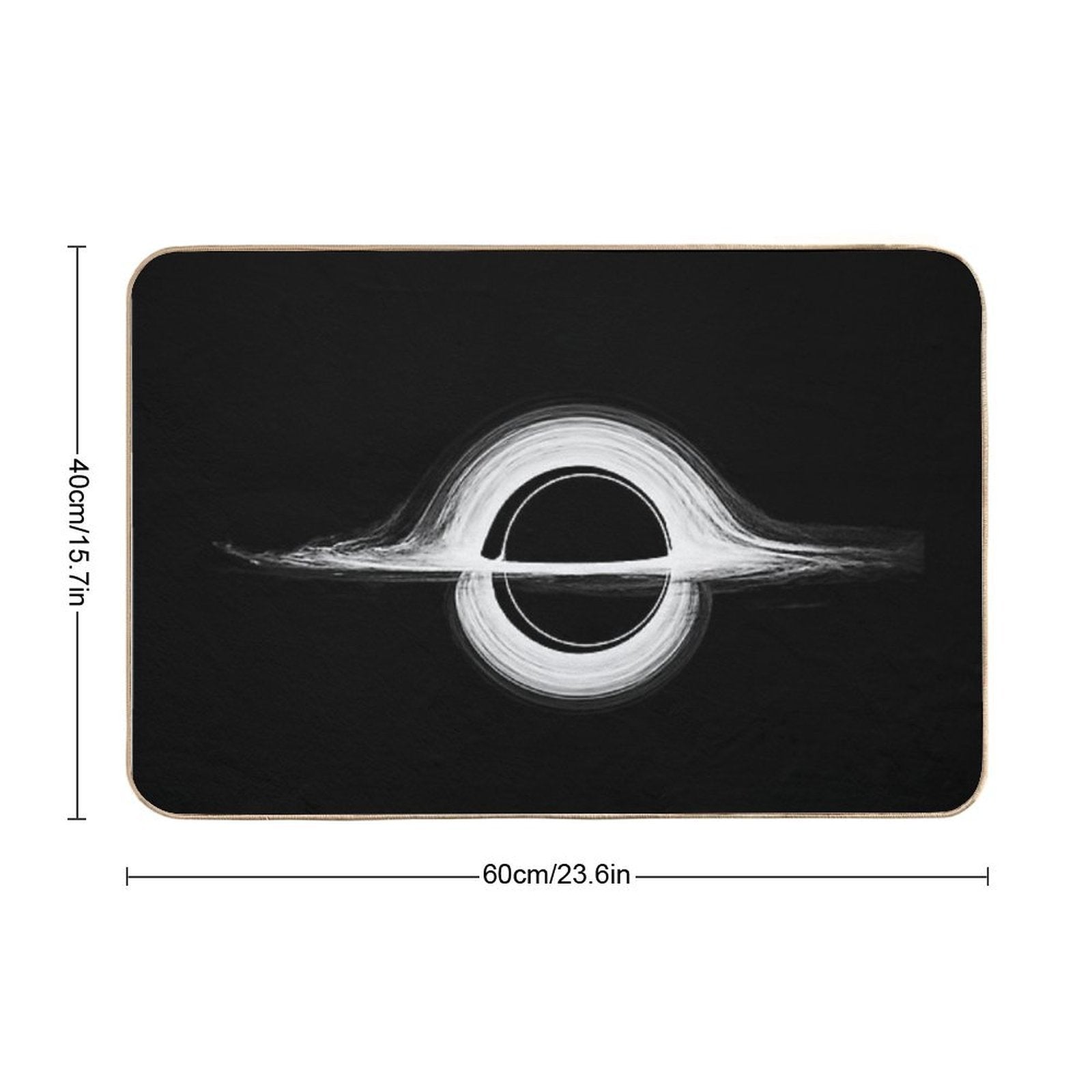 Interstellar Christopher Nolan Minimalist Vintage Movie Poster Mid-Century Alternative Art Print  Odorless Bath Mat
