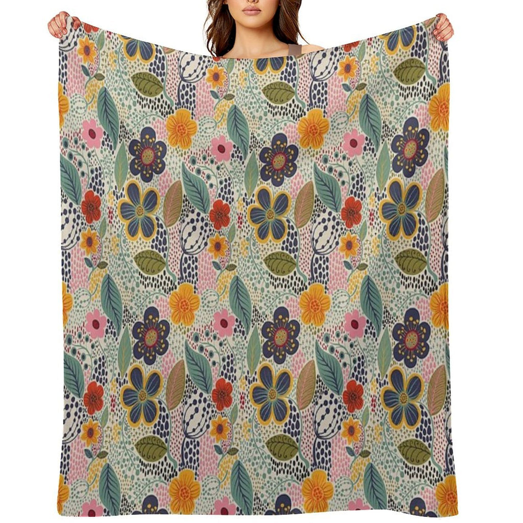 Secret Garden Travel-friendly Throw Blanket