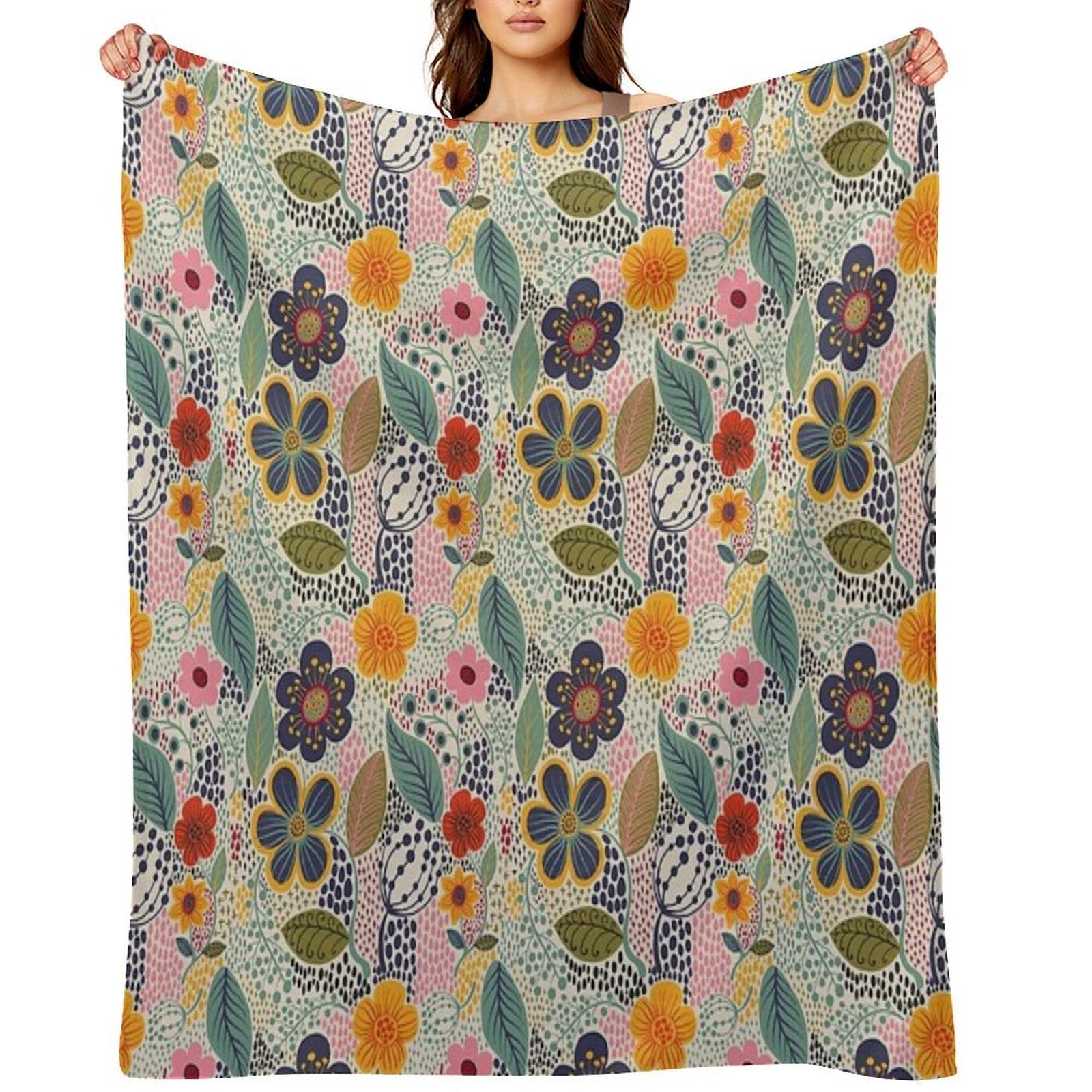 Secret Garden Travel-friendly Throw Blanket