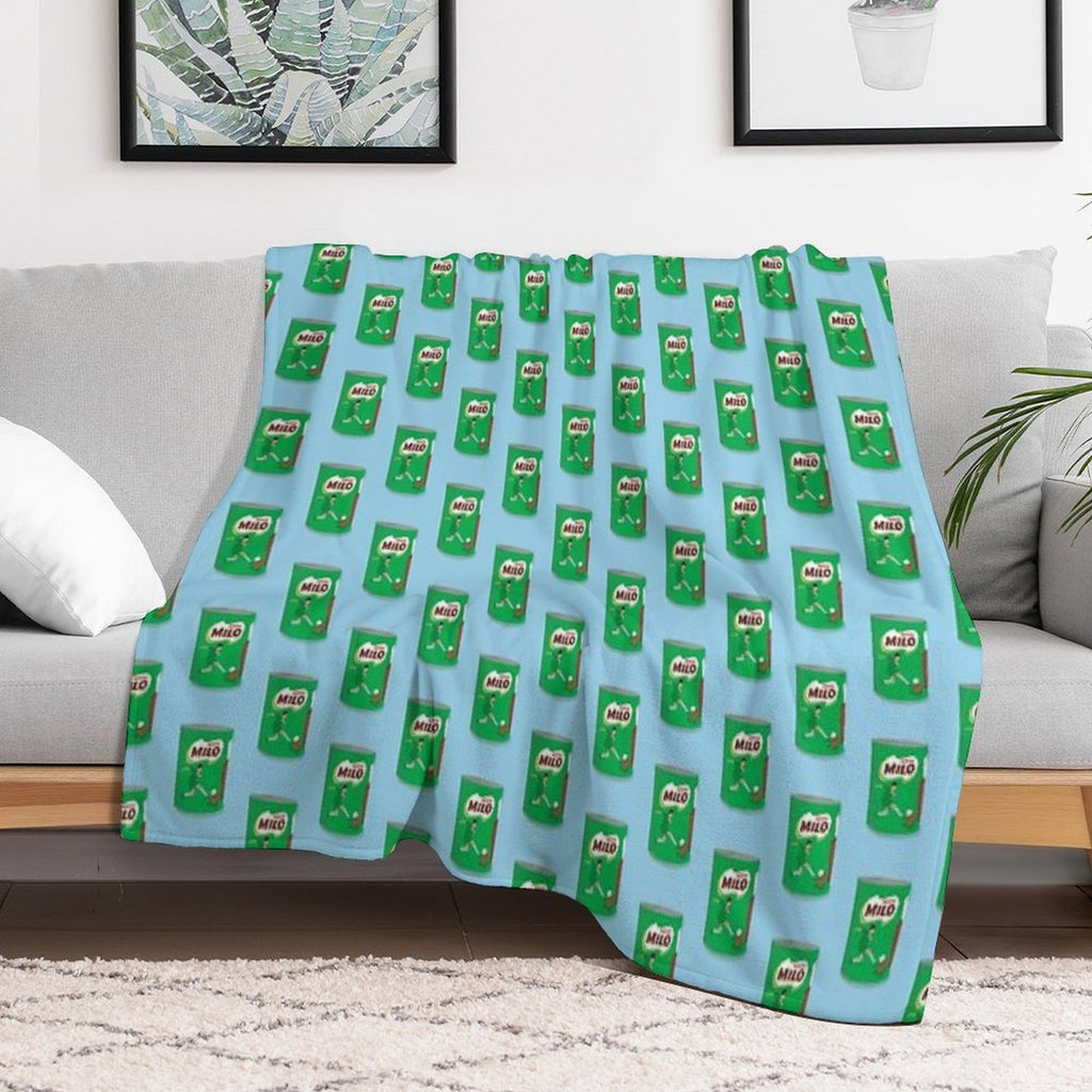 Milo Chocolate Powder Quick-dry Throw Blanket